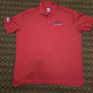 Callaway Opti Dri Fairways For Warriors Polo Shirt Red Golf Mens XXL
